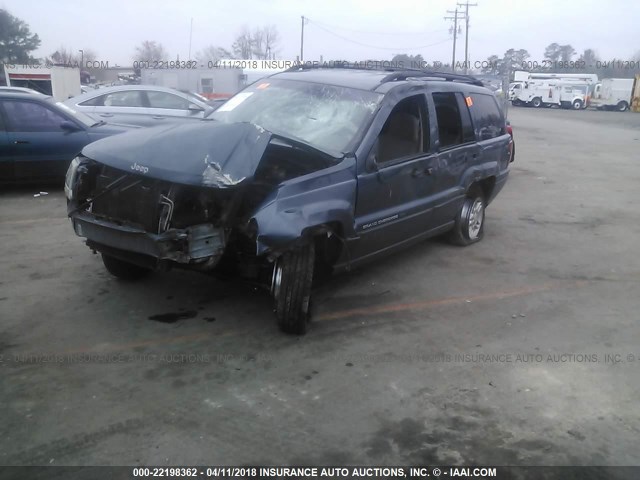 1J4GW48S84C182412 - 2004 JEEP GRAND CHEROKEE LAREDO/COLUMBIA/FREEDOM BLUE photo 2