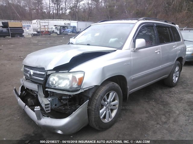 JTEEW21A360018181 - 2006 TOYOTA HIGHLANDER HYBRID SILVER photo 2