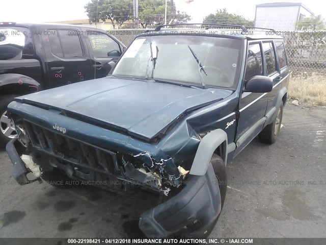 1J4FT68S2WL124105 - 1998 JEEP CHEROKEE SPORT/CLASSIC Zielony zdjęcie 2