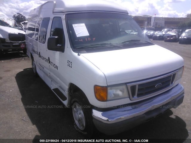 1FBSS31LX7DB05679 - 2007 FORD ECONOLINE E350 SUPER DUTY WAGON WHITE photo 1