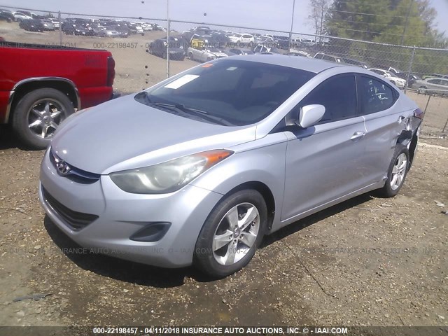 5NPDH4AE0BH047918 - 2011 HYUNDAI ELANTRA GLS/LIMITED SILVER photo 2