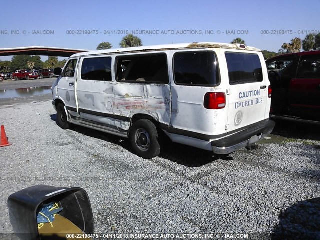 2B5WB35Z42K138261 - 2002 DODGE RAM WAGON B3500 WHITE photo 3