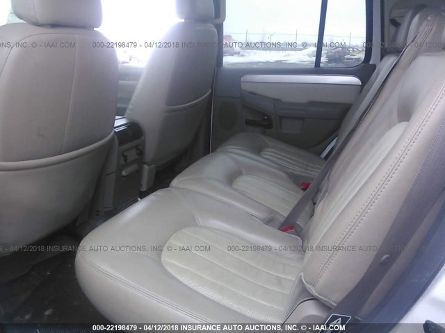 4M2ZU86K23ZJ05104 - 2003 MERCURY MOUNTAINEER  WHITE photo 8