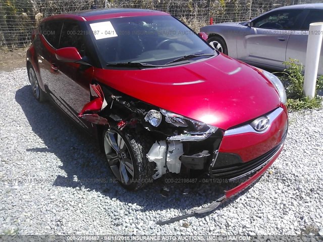 KMHTC6ADXDU106393 - 2013 HYUNDAI VELOSTER RED photo 6