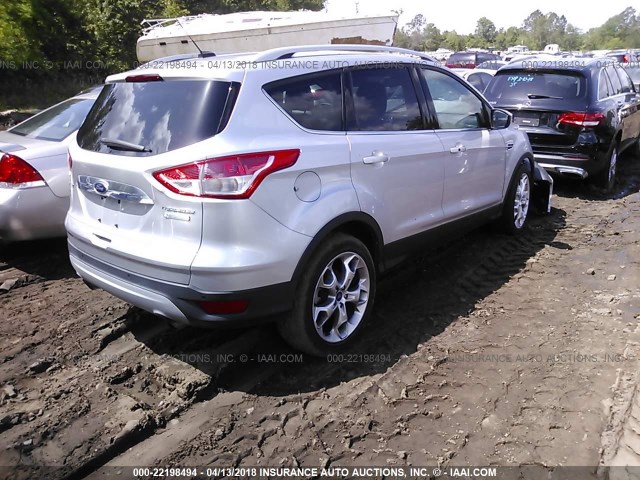 1FMCU0J93EUA94675 - 2014 FORD ESCAPE TITANIUM SILVER photo 4