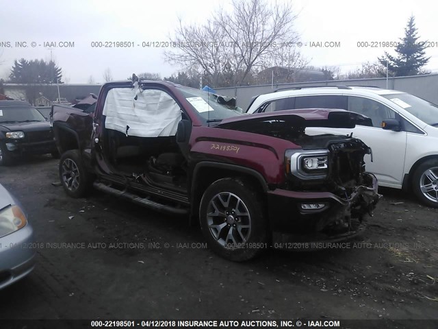 3GTU2NEC8HG377923 - 2017 GMC SIERRA K1500 SLT MAROON photo 1