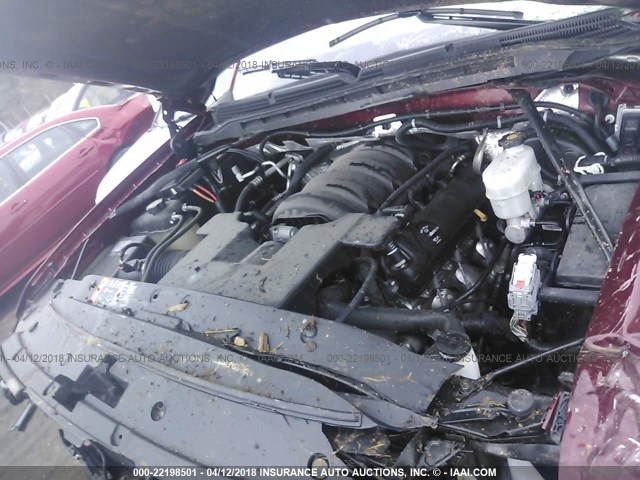 3GTU2NEC8HG377923 - 2017 GMC SIERRA K1500 SLT MAROON photo 10