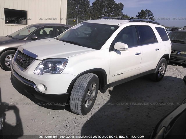 1GKER33748J173035 - 2008 GMC ACADIA SLT-2 WHITE photo 2