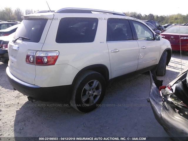 1GKER33748J173035 - 2008 GMC ACADIA SLT-2 WHITE photo 4