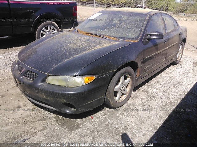 1G2WP52K2WF317807 - 1998 PONTIAC GRAND PRIX GT BLACK photo 2