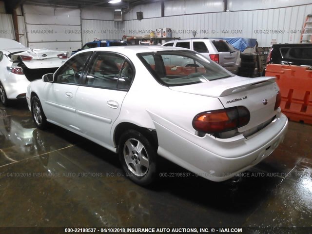 1G1NE52J83M571364 - 2003 CHEVROLET MALIBU LS WHITE photo 3