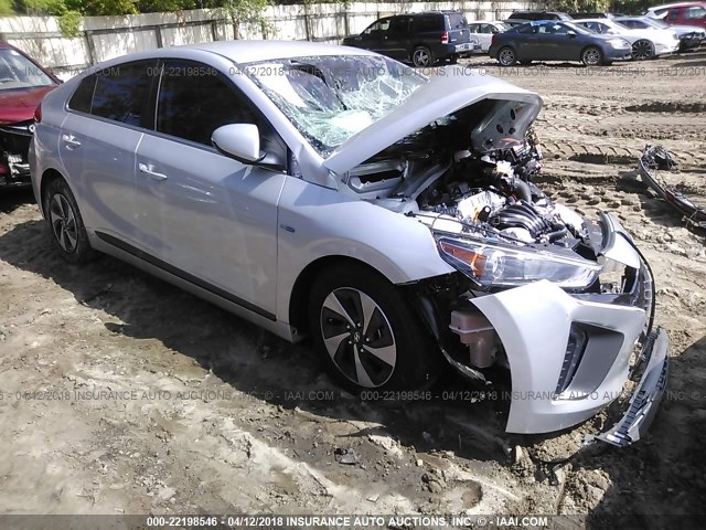 KMHC75LC5JU062446 - 2018 HYUNDAI IONIQ SEL SILVER photo 1