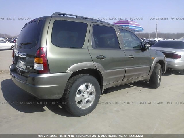 4F2YU08142KM54151 - 2002 MAZDA TRIBUTE LX/ES 绿色 照片 4