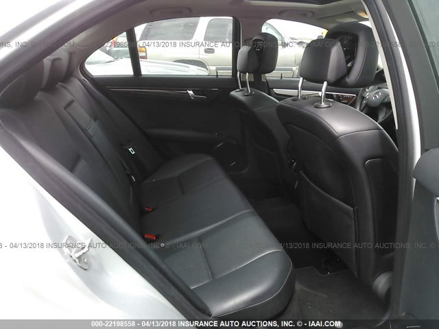 WDDGF54X09F206453 - 2009 MERCEDES-BENZ C 300 SILVER photo 8