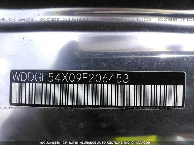 WDDGF54X09F206453 - 2009 MERCEDES-BENZ C 300 SILVER photo 9