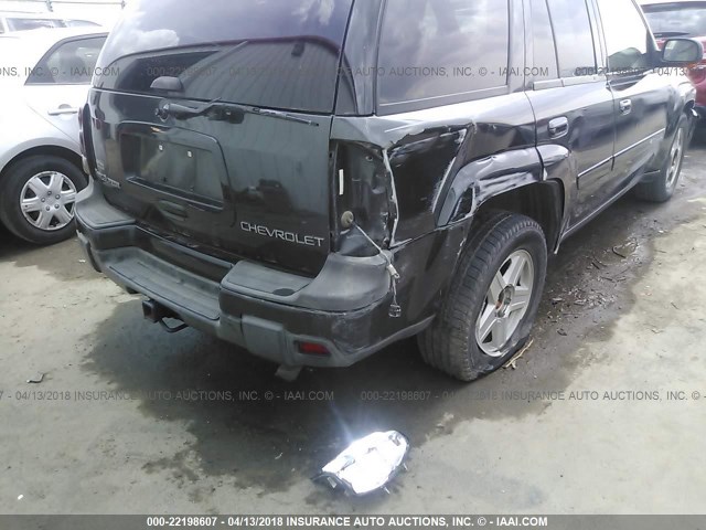 1GNDT13S732362323 - 2003 CHEVROLET TRAILBLAZER  BLACK photo 6