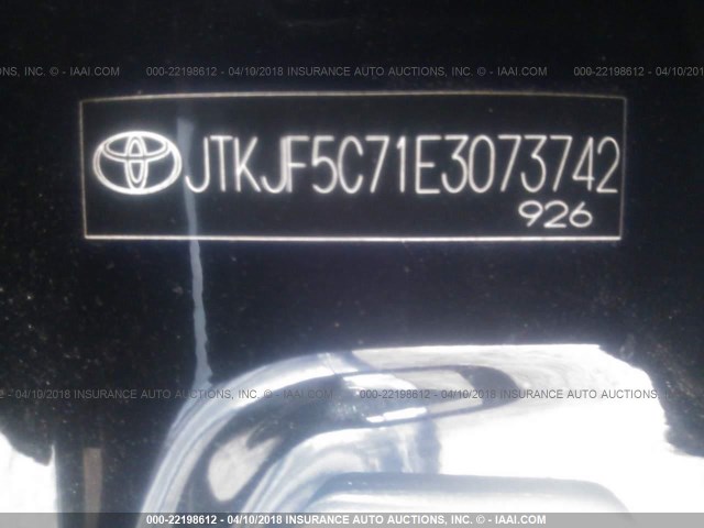 JTKJF5C71E3073742 - 2014 TOYOTA SCION TC 黑色 照片 9