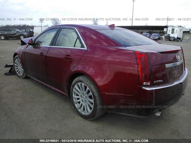 1G6DL5EV6A0119475 - 2010 CADILLAC CTS PERFORMANCE COLLECTION RED photo 3