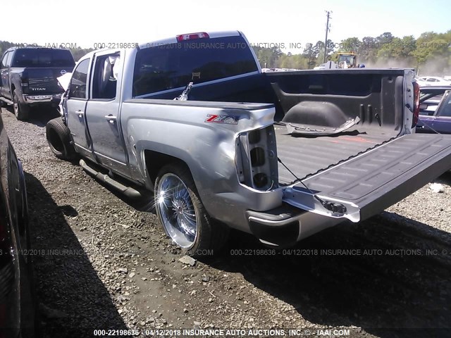 3GCUKREC1HG145056 - 2017 CHEVROLET SILVERADO K1500 LT SILVER photo 3