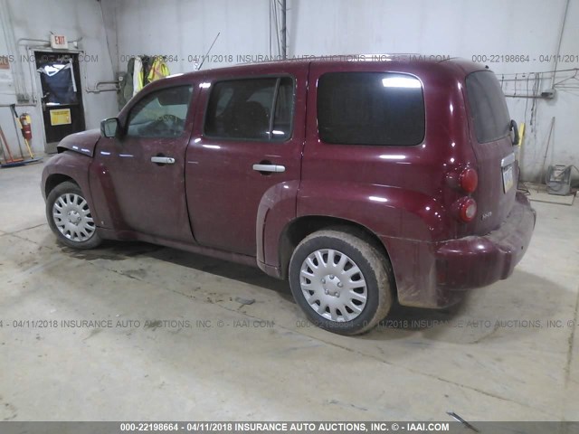 3GNDA13D87S613691 - 2007 CHEVROLET HHR LS RED photo 3