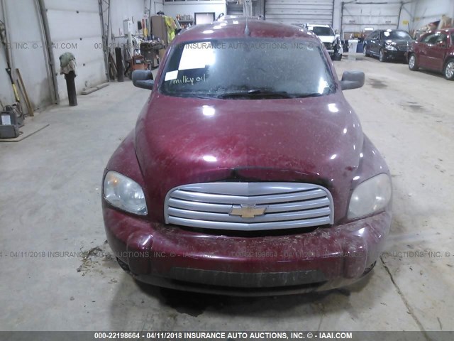 3GNDA13D87S613691 - 2007 CHEVROLET HHR LS RED photo 6
