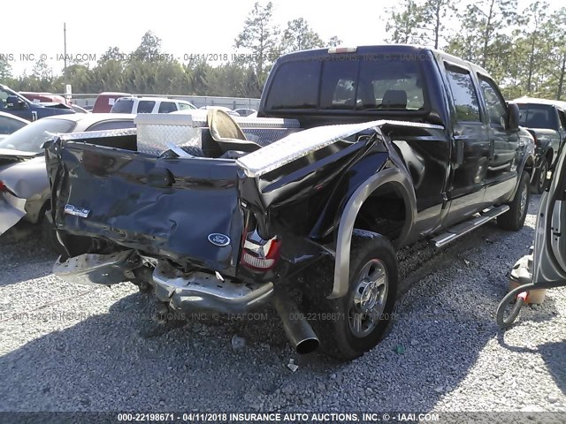 1FTSW21P46ED65971 - 2006 FORD F250 SUPER DUTY BLACK photo 4