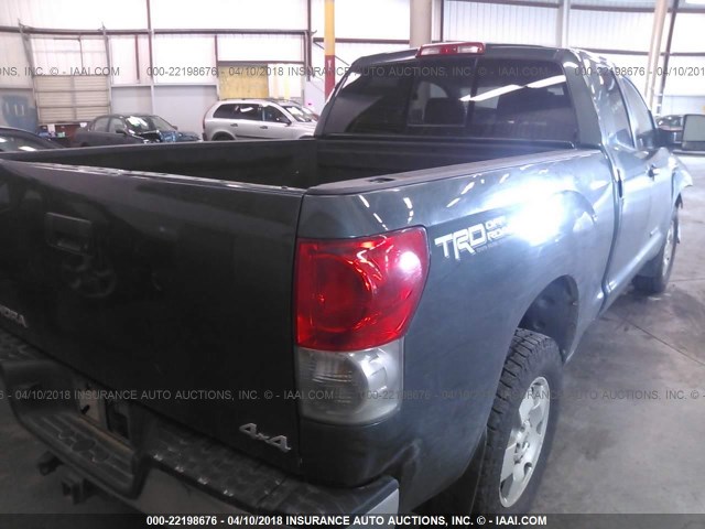 5TFBV541X7X028481 - 2007 TOYOTA TUNDRA DOUBLE CAB SR5 GREEN photo 4