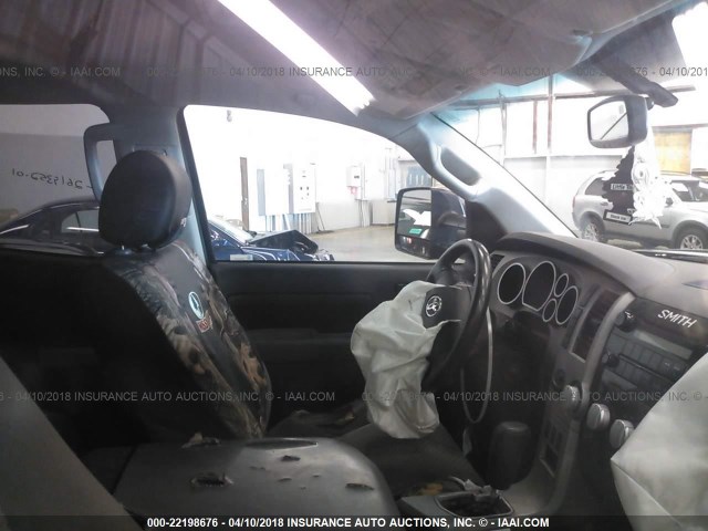 5TFBV541X7X028481 - 2007 TOYOTA TUNDRA DOUBLE CAB SR5 GREEN photo 5