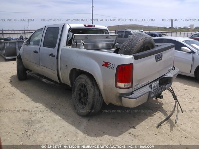 3GTP2VE31BG198112 - 2011 GMC SIERRA K1500 SLE SILVER photo 3