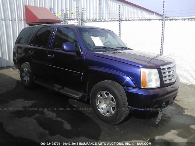 1GYEK63N92R103100 - 2002 CADILLAC ESCALADE LUXURY BLUE photo 1