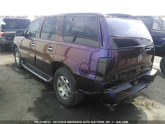 1GYEK63N92R103100 - 2002 CADILLAC ESCALADE LUXURY ლურჯი ფოტო 3