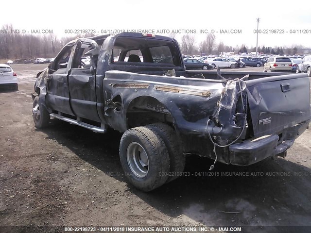 1FTWW33P83EB65692 - 2003 FORD F350 SUPER DUTY BLACK photo 3