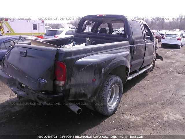 1FTWW33P83EB65692 - 2003 FORD F350 SUPER DUTY BLACK photo 4