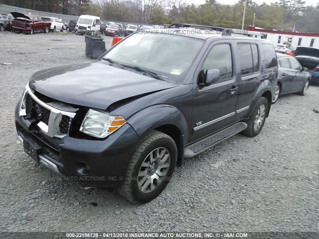 5N1BR1NB5BC623979 - 2011 NISSAN PATHFINDER LE GRAY photo 2