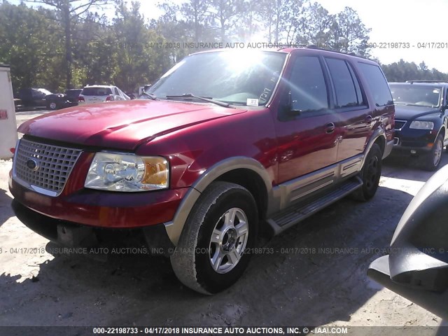 1FMFU17L34LA03429 - 2004 FORD EXPEDITION EDDIE BAUER RED photo 2