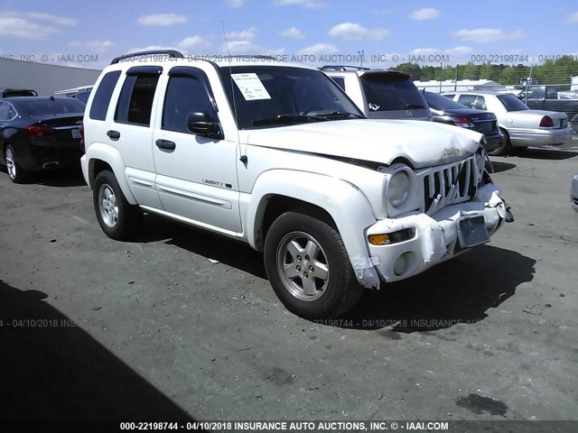 1J4GK58K72W307168 - 2002 JEEP LIBERTY LIMITED WHITE photo 1