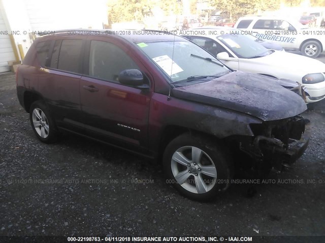 1J4NT1FB9BD150786 - 2011 JEEP COMPASS SPORT BURGUNDY photo 1