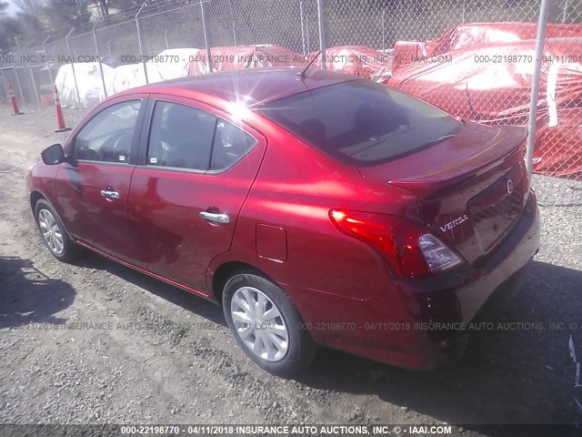 3N1CN7AP3JK404166 - 2018 NISSAN VERSA S/S PLUS/SV/SL RED photo 3