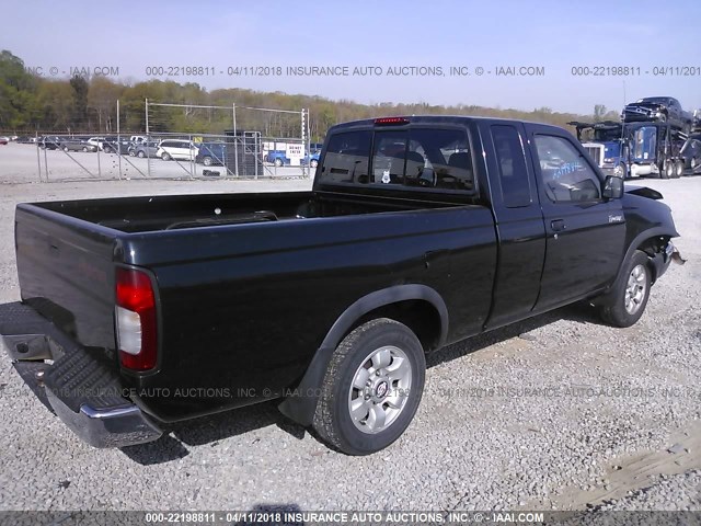 1N6DD26S0XC322654 - 1999 NISSAN FRONTIER KING CAB XE/KING CAB SE BLACK photo 4