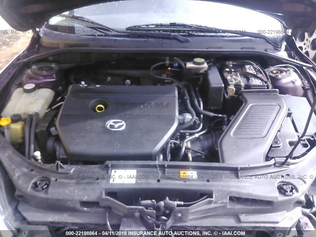 JM1BK344X71658124 - 2007 MAZDA 3 HATCHBACK PURPLE photo 10