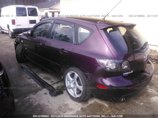 JM1BK344X71658124 - 2007 MAZDA 3 HATCHBACK PURPLE photo 3