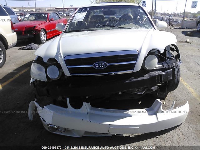 KNAGD128155421146 - 2005 KIA OPTIMA LX/EX CREAM photo 6