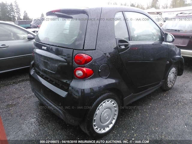 WMEEJ3BA4DK705454 - 2013 SMART FORTWO PURE/PASSION BLACK photo 4