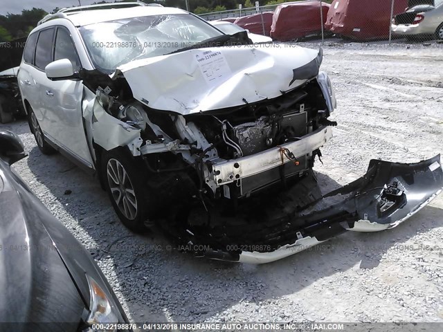 5N1AR2MN6GC614504 - 2016 NISSAN PATHFINDER S/SV/SL/PLATINUM 白色 照片 1