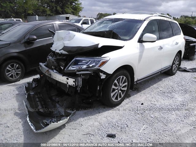 5N1AR2MN6GC614504 - 2016 NISSAN PATHFINDER S/SV/SL/PLATINUM 白色 照片 2