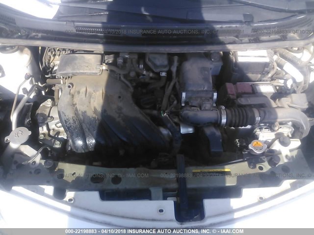 3N1CE2CPXEL435396 - 2014 NISSAN VERSA NOTE S/S PLUS/SV/SL WHITE photo 10