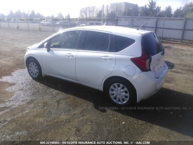 3N1CE2CPXEL435396 - 2014 NISSAN VERSA NOTE S/S PLUS/SV/SL WHITE photo 3