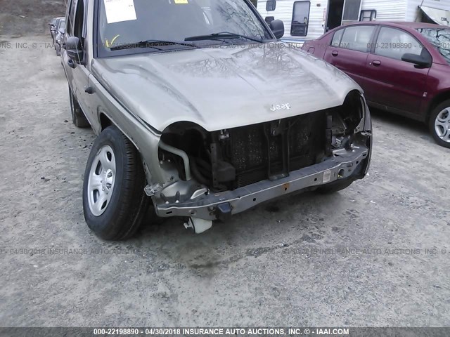 1J4GL48K04W184260 - 2004 JEEP LIBERTY SPORT 锡色 照片 6