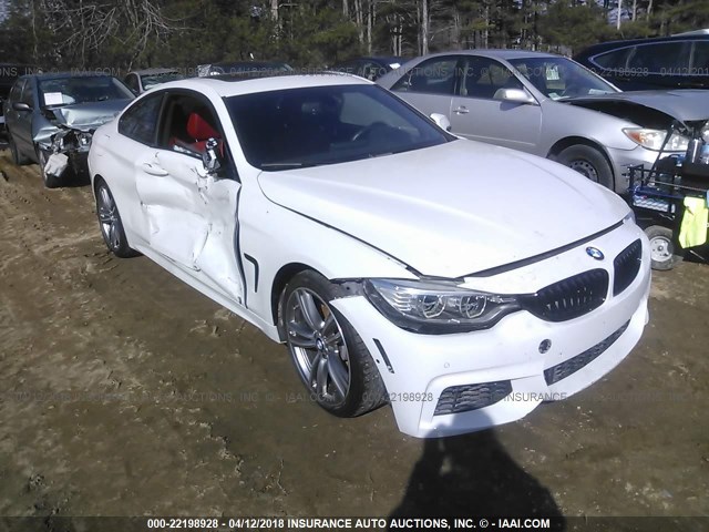 WBA3R1C54EK190698 - 2014 BMW 435 I WHITE photo 1