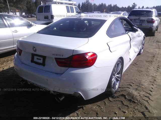 WBA3R1C54EK190698 - 2014 BMW 435 I WHITE photo 4